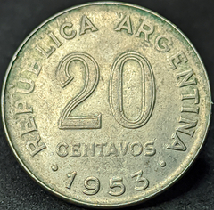 2102 - Argentina 20 centavos, 1953