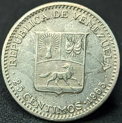 2133 - Venezuela 25 cêntimos, 1965