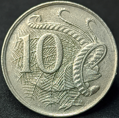 2180 - Austrália 10 cêntimos, 1972