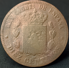 2183 - Espanha 10 cêntimos, 1877