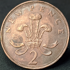 2220 - Reino Unido 2 pence novos, 1971