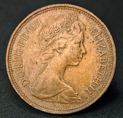 2223 - Reino Unido 2 pence novos, 1971 - comprar online