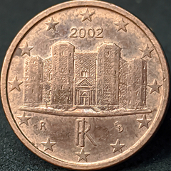 2264 - Itália 1 cêntimo de euro, 2002