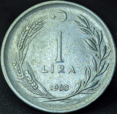 2296 - Turquia 1 lira, 1960