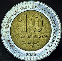 2379 - Uruguai 10 pesos, 2000