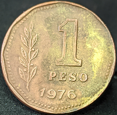 2416 - Argentina 1 peso, 1976 - Com linda pátina