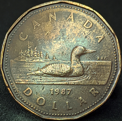 2538 - Canadá 1 dólar, 1987