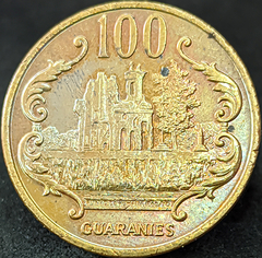 2556 - Paraguai 100 guaranis, 1990 - Com lindíssimo brilho de cunho