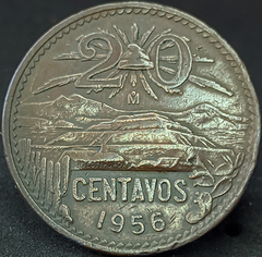 2562 - México 20 centavos, 1956