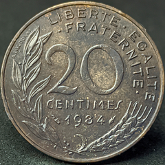 2597 - França 20 cêntimos, 1984