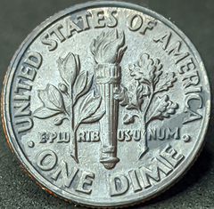 2655 - Estados Unidos 1 dime, 1998 P - Dime do Roosevelt - Com linda coloração