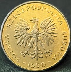 2772 - Polônia 10 zlotych, 1990 - Com linda pátina