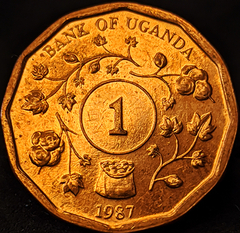 2801 - Uganda 1 shilling, 1987