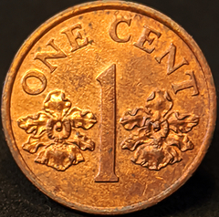 2828 - Singapura 1 cêntimo, 1995