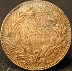 2849 - Portugal 5 reis, 1882