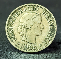 2885 - Suíça 5 rappen, 1885 - comprar online