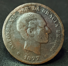 2901 - Espanha 5 cêntimos, 1877 - comprar online