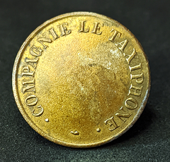 2905 - Token da França - Telephone Token - Compagnie le Taxiphone 1947-1955 - Cobre-níquel banhado a latão - 24mm - comprar online