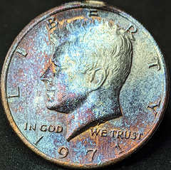 2944 - Estados Unidos ½ dólar, 1971 - Kennedy Half Dollar - Com linda coloração