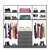 Imagen de PLACARD ORLANDI PREMIUM 205CM 6 PUERTAS 4 CAJONES