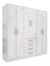 PLACARD ORLANDI PREMIUM 205CM 6 PUERTAS 4 CAJONES - comprar online