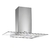 CAMPANA DE COCINA SPAR VETRO 90CM ACERO