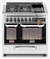 COCINA USMAN CARLI PLANCHA DOBLE HORNO / VIDRIO ACERO 85CM MULTIGAS