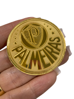 ESCUDO DO PALMEIRAS DOURADO (GRAVADO)- UNIDADE