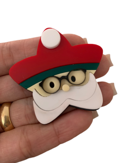 ESTRELA PAPAI NOEL (5CM)- UNIDADE