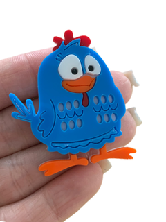 GALINHA PINTADINHA EM ACRÍLICO (5CM)- 1 UNIDADE