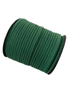 FIO DE CAMURÇA VERDE COURINO(3MM)- 2 METROS