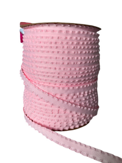 FITA PARA ENCAPAR TIARA ROSA CLARO BORDINHA (10MM) - 3 METROS