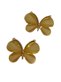 BORBOLETA DOURADA COM AMARELO- 2 UNIDADES