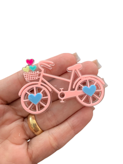 BICICLETINHA ROSA (6,5CM)- UNIDADE