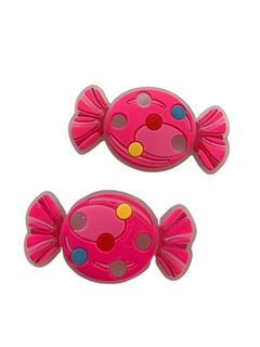 BALINHA ROSA COM TRANSPARÊNCIA EMBORRACHADA (4.5CM) - 2 UNIDADES