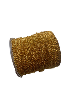 CORRENTE CADEADO ALUMINIO COR DOURADO (2MM) - 2 METROS