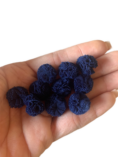 POMPOM MALHA AZUL MARINHO (15MM)- 10 UNIDADES