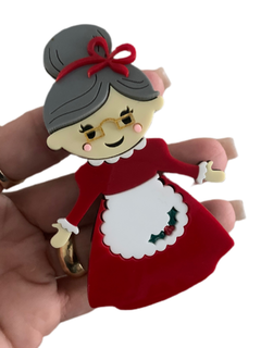 MAMÃE NOEL CURVADO PARA TIARA (10CM)- UNIDADE