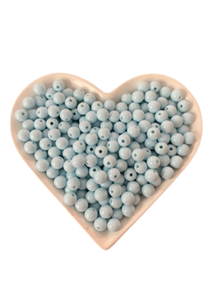 MIÇANGA BOLINHA PLÁSTICA AZUL BEBÊ (8MM) - 30 GRAMAS