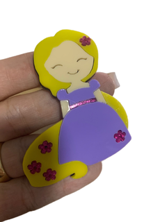 PRINCESA RAPUNZEL CURVADA PARA TIARA (7CM)- UNIDADE