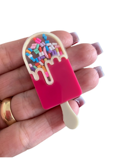 PICOLÉ VAZADO COM GRANULADOS (6CM)- UNIDADE