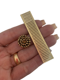 MIOLO PAUZINHO DOURADO METALIZADO - 5 UNIDADES