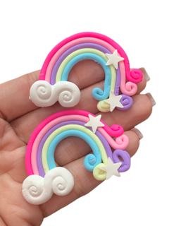 ARCO ÍRIS COM ESTRELA (5CM)- 2 UNIDADES
