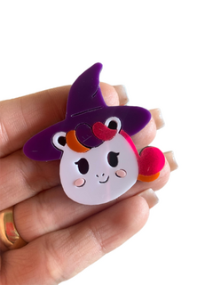 ROSTO UNICORNIO HALLOWEEN (4,5CM) - UNIDADE