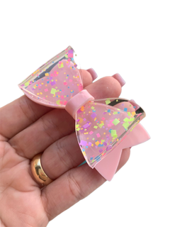 LAÇO CURVADO EM ACRÍLICO PARA TIARA (7,5CM)- UNIDADE