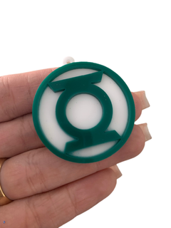 TAG PARA CHAVEIRO LANTERNA VERDE (4CM)- UNIDADE