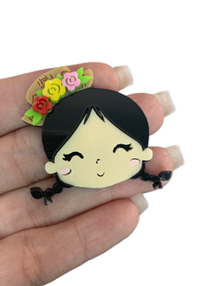 MENINA JUNINA CABELO PRETO (ROSTINHO)- UNIDADE