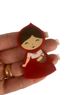 CHAPEUZINHO VERMELHO CURVADA PARA TIARA (7CM)- UNIDADE