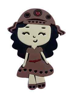 MENINA "MARIA BONITA" CABELO PRETO (CURVADA)- UNIDADE