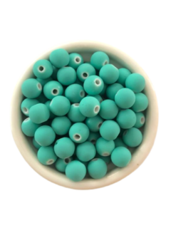 MIÇANGA BOLINHA EMBORRACHADA VERDE TÍFANY (8MM)- 30 GRAMAS